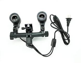 BOOSTY Imported Photography Photo Light Lamp Bulb Double Holder E27 Socket Bracket Studio Eu Plug Camera Rig