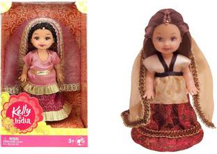 BARBIE Kelly Doll in Indian Saree Pack of 2