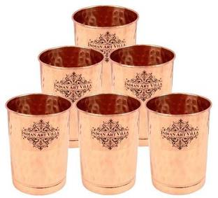IndianArtVilla (Pack of 6) IAV-CB-1-1015 Glass Water/Juice Glass