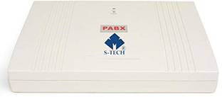 S-tech EPABX Machine 432P for 4 Main (Trunk/P & T) Lines and 32 Extentions Telephone Intercom System Corded Landline Phone