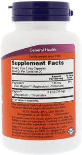 Now Foods Now Foods, Magtein, Magnesium L-Threonate,