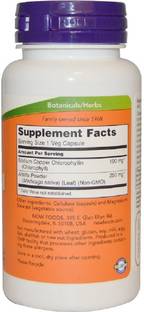 Now Foods Now Foods, Chlorophyll, 100 mg, 90 Veggie Caps