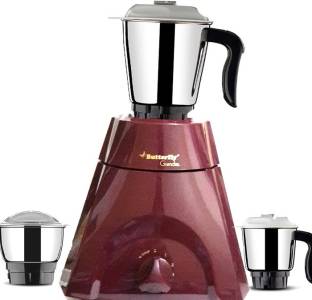 Butterfly Grand XL Cherry Red 500 Mixer Grinder (3 Jars, Red)