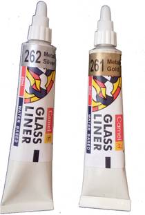Camlin Glass liner, Gold and Silver, 1 each