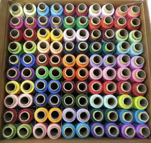 Vardhman Thread Shade H-301, original Vardhman brand sewing thread, Set of 100 in A Box, 180 MTS Each Spool, Sewing Thread
