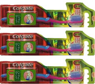 Colgate Slim Soft Ortho (Pack of 3) Soft Toothbrush