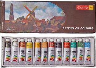 Camlin Kokuyo Artist's Oil Color Box - 9ml tubes, 12 Shades