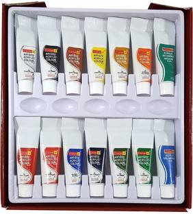 Camlin Kokuyo Artist 40ml Acrylic Color Shade - 12 Shades (Multicolor)