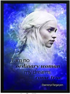 Game Of Thrones Daenerys Targaryen Khaleesi Motivational Inspirational Quote My Dreams Come True Poster A3+ 13 x 19 Frame Paper Print