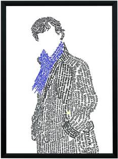 Sherlock Typography Poster A4 Frame Paper Print