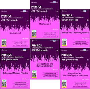 Cengage Physics For JEE ( ADVANCE ) Set Of 6 Books ( Mechanics-Vol- 1 & 2, Optics & Modern Physics, Waves & Thermodynamics, Electrostatics & Current Electricity, Magnetism & Electromagnetics Induction ) Auther B.M. SHARMA ( English Paper Back )