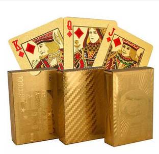 MSEE High Quality 24 K Gold Plated Poker Playing Cards_XT19