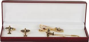 Paranoid Brass Cufflink & Tie Pin Set