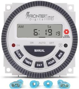 Euro Controls Frontier TM619H-2 30 Amps High Quality Digital Programmable Timer 4 pin - 18 Programs - replaceable battery Programmable Electronic Timer Switch