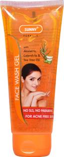 Bakson's Sunny Sunny Herbal  Gel with Aloevera, Calendula and Tea Tree Oil Face Wash
