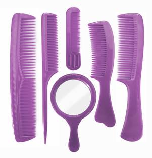 INAAYA hair comb set with one compact mirror for men and womens