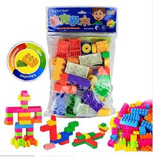 RVM Toys Plastic Lego Like Colorful Educational DIY Mini World Building Blocks Puzzle Construction Toy (Multicolour)-Set of 85