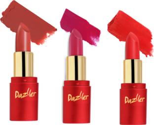 Eyetex Dazller Lipstick Natural and herbal ingredients castor oil and Vitamin E protects the lips.
