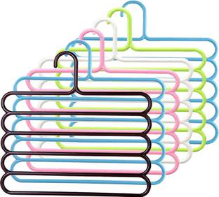 KUBER INDUSTRIES Plastic Trousers Pack of 6 Hangers For  Trousers