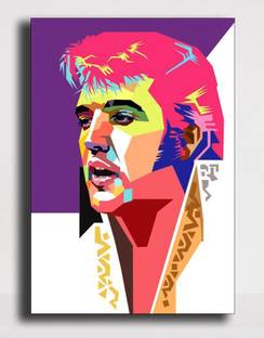 PIXELARTZ Canvas Painting - Elvis Presley - Potrait - Music legend (8 X 12) - Without Frame Digital Reprint 12 inch x 8 inch Painting