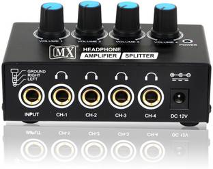 MX Ultra Compact 4 Four Output Stereo Channel Headphone Amplifier Portable Headphone Amplifier