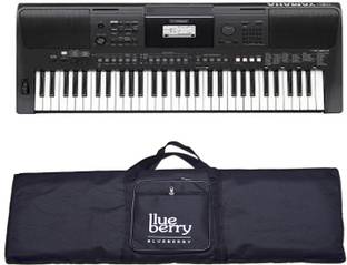 YAMAHA PSR E 463 With Adapter and Blueberry Bag Digital Portable Keyboard