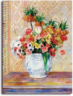 PIXELARTZ Canvas Painting - Pierre-Auguste Renoir - Still Life - Without Frame Digital Reprint 12 inch x 10 inch Painting