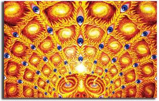 PIXELARTZ Canvas Painting - Trippy Eyes - Psycheledic Artwork - Without Frame Digital Reprint 15 inch x 23 inch Painting