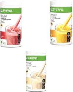 HERBALIFE Formula 1-Nutritional Shake Mix-Strawberry-500g, Mango-500g, Vanilla-500g. Nutrition Bars