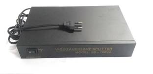 STONE-PRO 8 Way 3 RCA Splitter Box Support 1 Input 8 Output Audio Video Distribution Amplifier 8 Way Audio Video AMP Splitter Stonepro Media Streaming Device