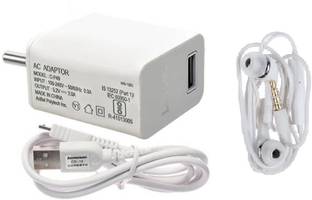 Lenovo Wall Charger Accessory Combo for Lenovo 2 Amp mobile charger, Lenovo A6000, Lenovo K6 Power, Lenovo Vibe K5 Note, Lenovo K3 Note, Support All Lenovo Models (White)