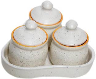 JMD ARTS N DESIGNS Ceramic Pickle Jar  - 200 ml