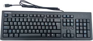 COMPAQ 505130-DB1 Wired USB Standard Desktop Keyboard Compatible with Desktop, Laptop, Mac