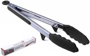 P-PLUS INTERNATIONAL Tong,i Professional German Stainless Steel Cooking Tong with Silicone Tip and Locking Clip, 9-Inch Heat Resistant Cooking Tong for BBQ, Salads. FDA Approved, Best 5 Star Tong 12 Inch . 30 cm Salad, Pastry, Spaghetti, Biscuit Tongs