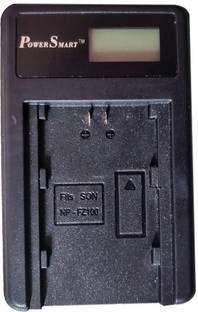 Power Smart LCD USB Charger for SNY NP-FZ100 BC-QZ1 and Sony Alpha 9, Alpha A9, Alpha 9R, Alpha A9, Alpha A9R, Alpha a9S, Alpha A7R III, Alpha A7R3, Alpha ILCE-7RM3 Camera  Camera Battery Charger