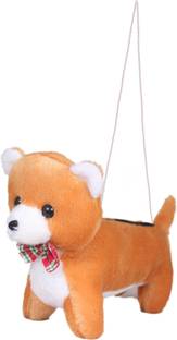 Tickles Teddy Brown Teddy Sling Pencil Pouch For Kids School with Zipper Art Polyester Pencil Box