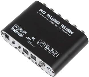 TECHGEAR  TV-out Cable 5.1 HD Audio Rush Digital Sound Decoder Converter -Convert Digital Optical Coaxial DTS AC3 Dolby Signal and Stereo(R/L) Audio Signal into 5.1/2.1 Analog Output