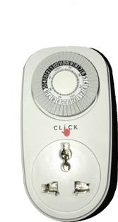 Click Mechanical Timer Socket Switch - 24 Hour Automatically Turns ON/OFF Electrical home appliances / Mobile for Energy Saving Programmable Electronic Timer Switch