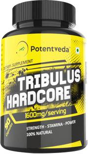 Potentveda Tribulus Terrestris Testosterone Booster Supplement -90 Capsules (Pack of 1)