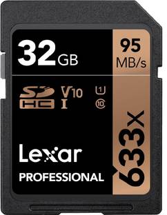 Lexar LSD32GCB1AP633/Lexar SD Card 32G 633X AP 633X 32 GB SDHC Class 10 95 Mbps  Memory Card Compatible with Camera