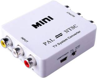 Tobo  TV-out Cable PAL To NTSC Video System Converter for TV Video Device Projector(White) TD-663VC