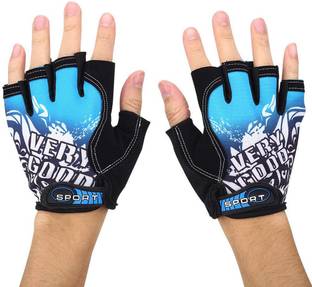 SHIVEXIM Riding printed Half Finger Gloves,Anti-Skid Silicone Gloves for Cycling Fitness Cycling Gloves