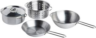 IKEA DUKTIG-4Piece Induction Bottom Non-Stick Coated Cookware Set