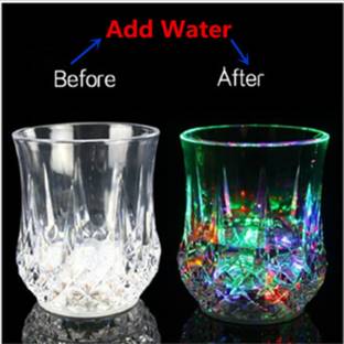 Shreejee Set of 2 Magic Colorful LED Flashing Melamine Tumbler