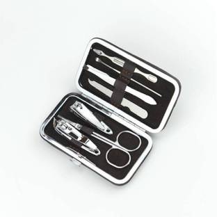 angelie Brown Textured Manicure 7 PC Set