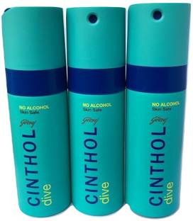 CINTHOL DIVE PACK OF 3 Deodorant Spray  -  For Men