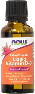 Now Foods Liquid Vitamin D-3 Extra Strength 1000 IU 1 fl oz (30 ml)
