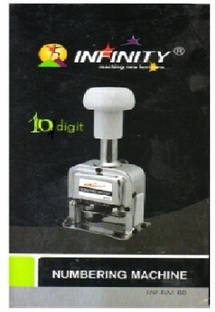 INFINITY 10 Digit Automatic Numbering machine with Spare Parts  Office Set