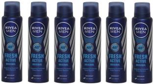 NIVEA Fresh Active Deodorant Spray  -  For Men