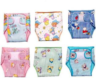 InEffable Baby Cloth Diaper Langot Mini 100% Double Cotton Cloth Towel with Washable Cushioned Padded for 0-3 Months Baby